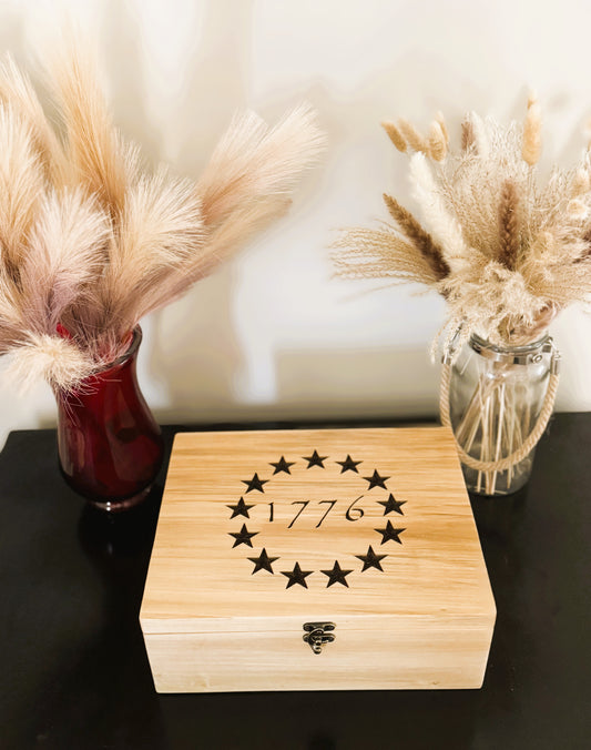 1776 Memory Box – Crafted from Tennessee Poplar