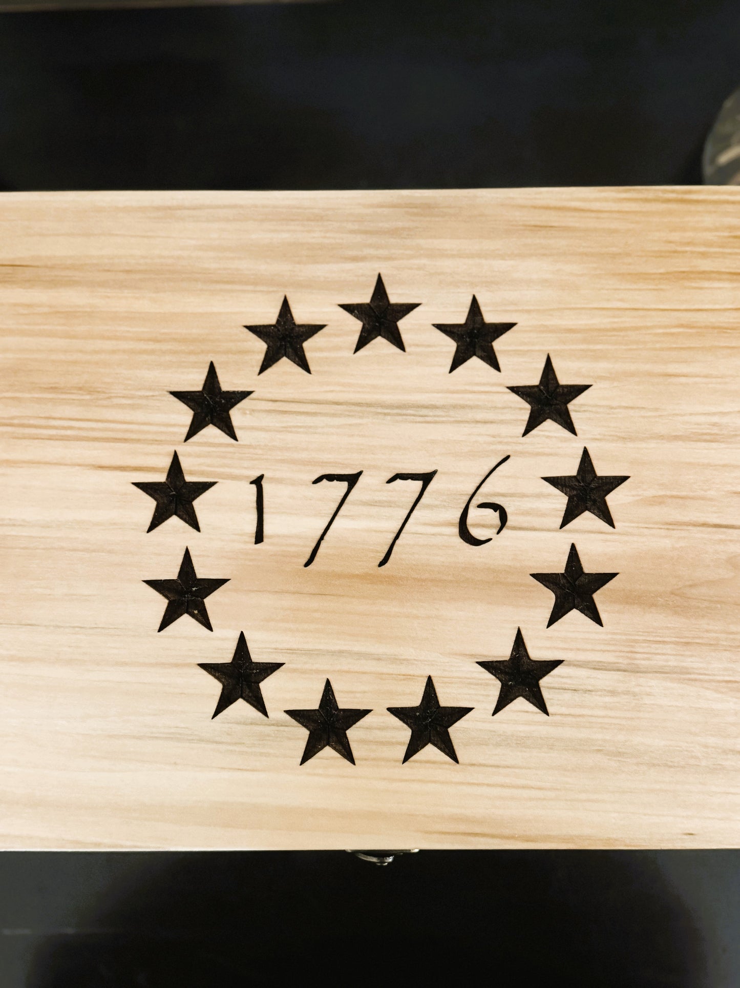 1776 Memory Box – Crafted from Tennessee Poplar